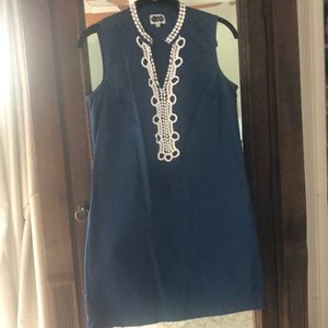 Mudpie sleeveless navy dress